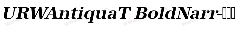 URWAntiquaT BoldNarr字体转换